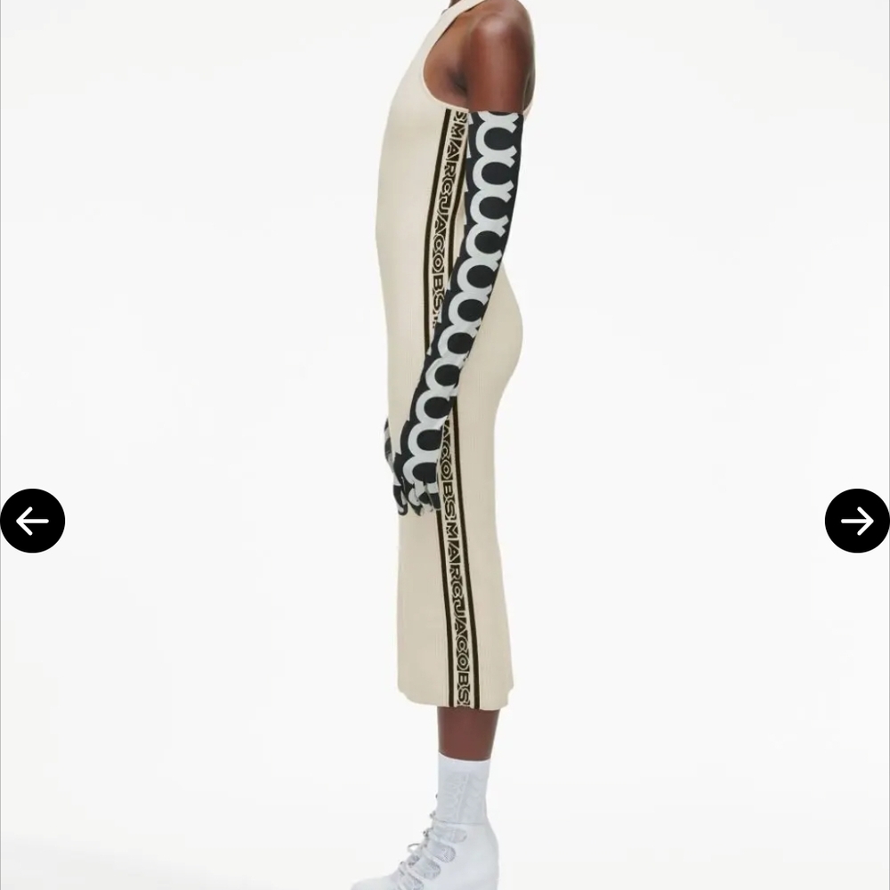 Marc Jacobs Cream Dress with Black Accents